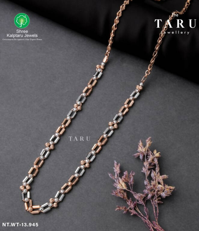 Italian Rose Gold Ladies Chain Sarafa Bazar India