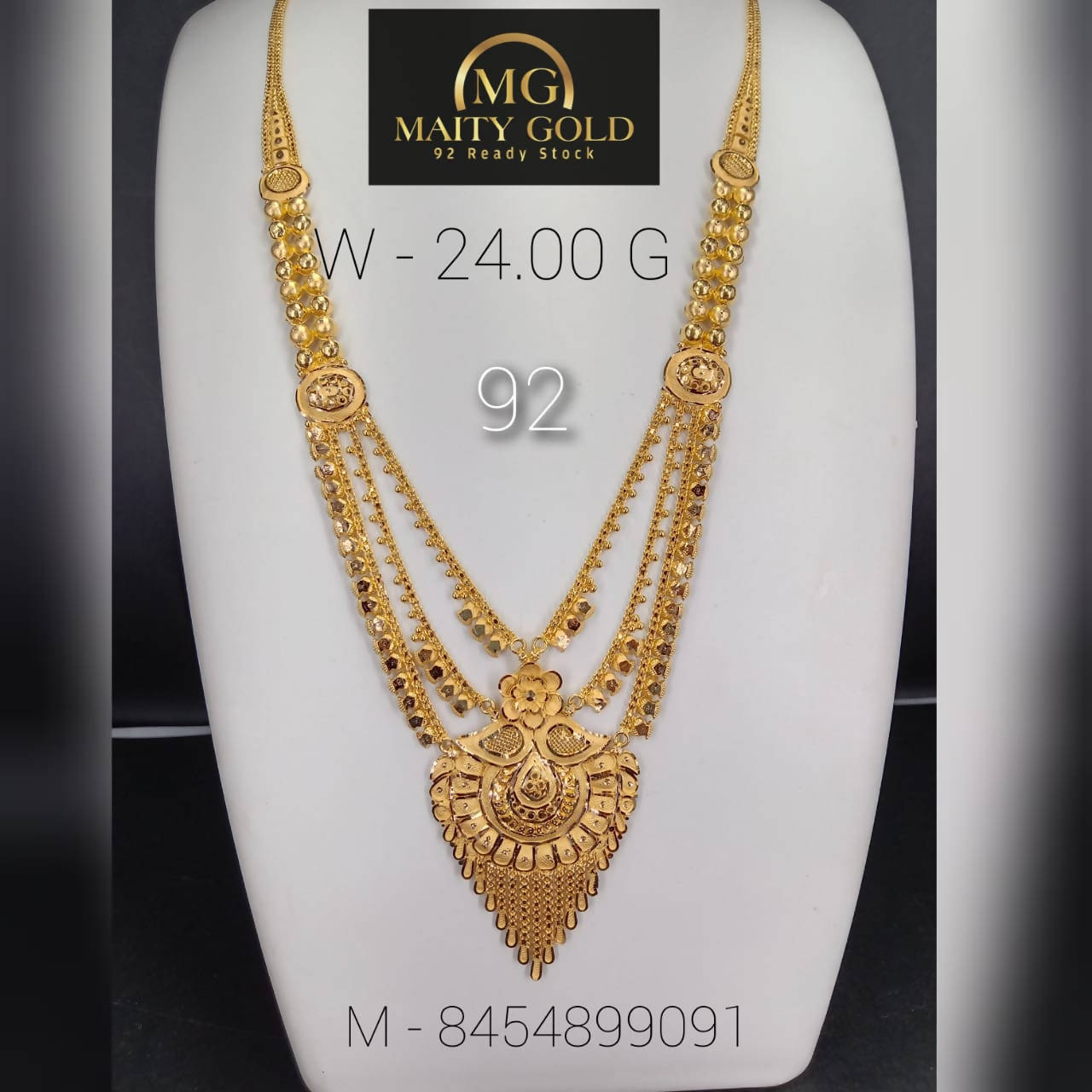 Gold Long Set Sarafa Bazar India