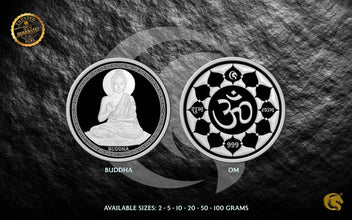 Mahaveer Swami | Gurunanak | Buddha | Jesus | Mecca/Kaba | Silver Coins 999 | Omkar Mint Sarafa Bazar