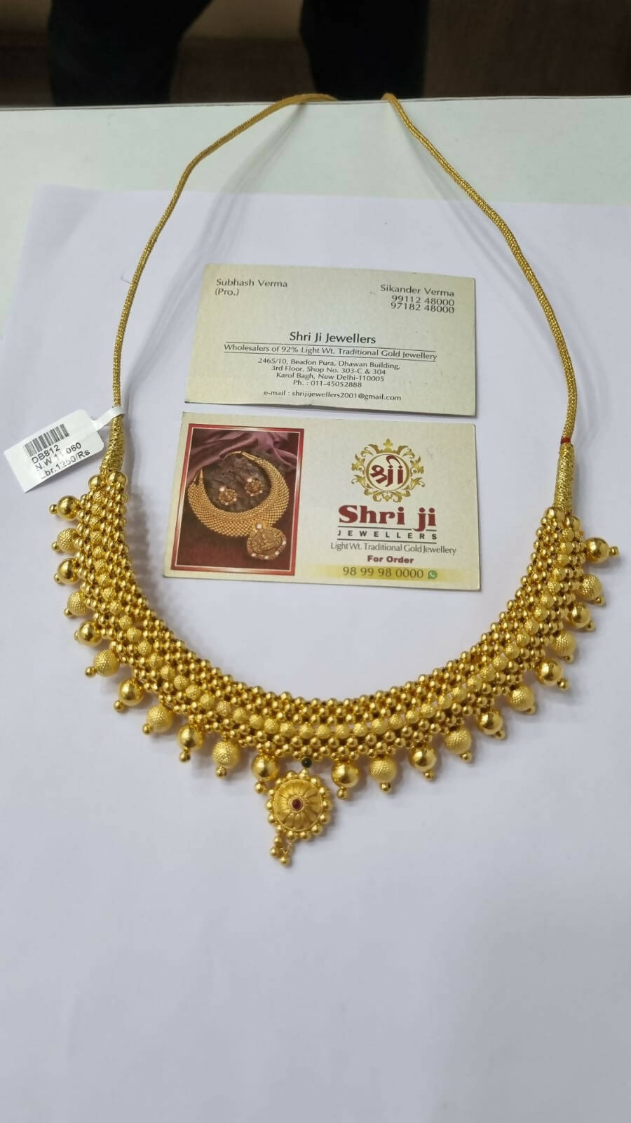 Light Weight Ghalsari Necklace Sarafa Bazar India