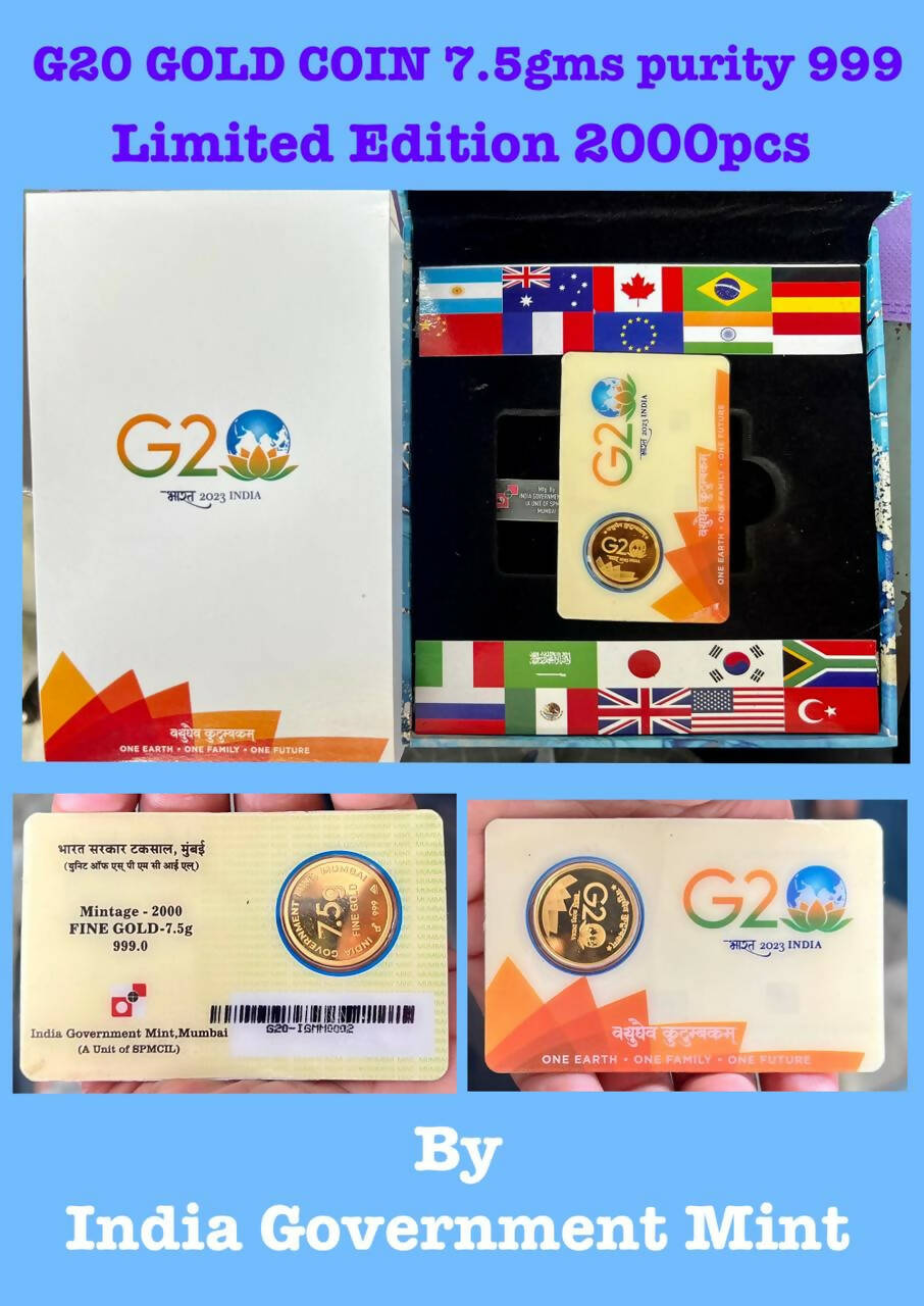 G20 Silver Coin Sarafa Bazar India
