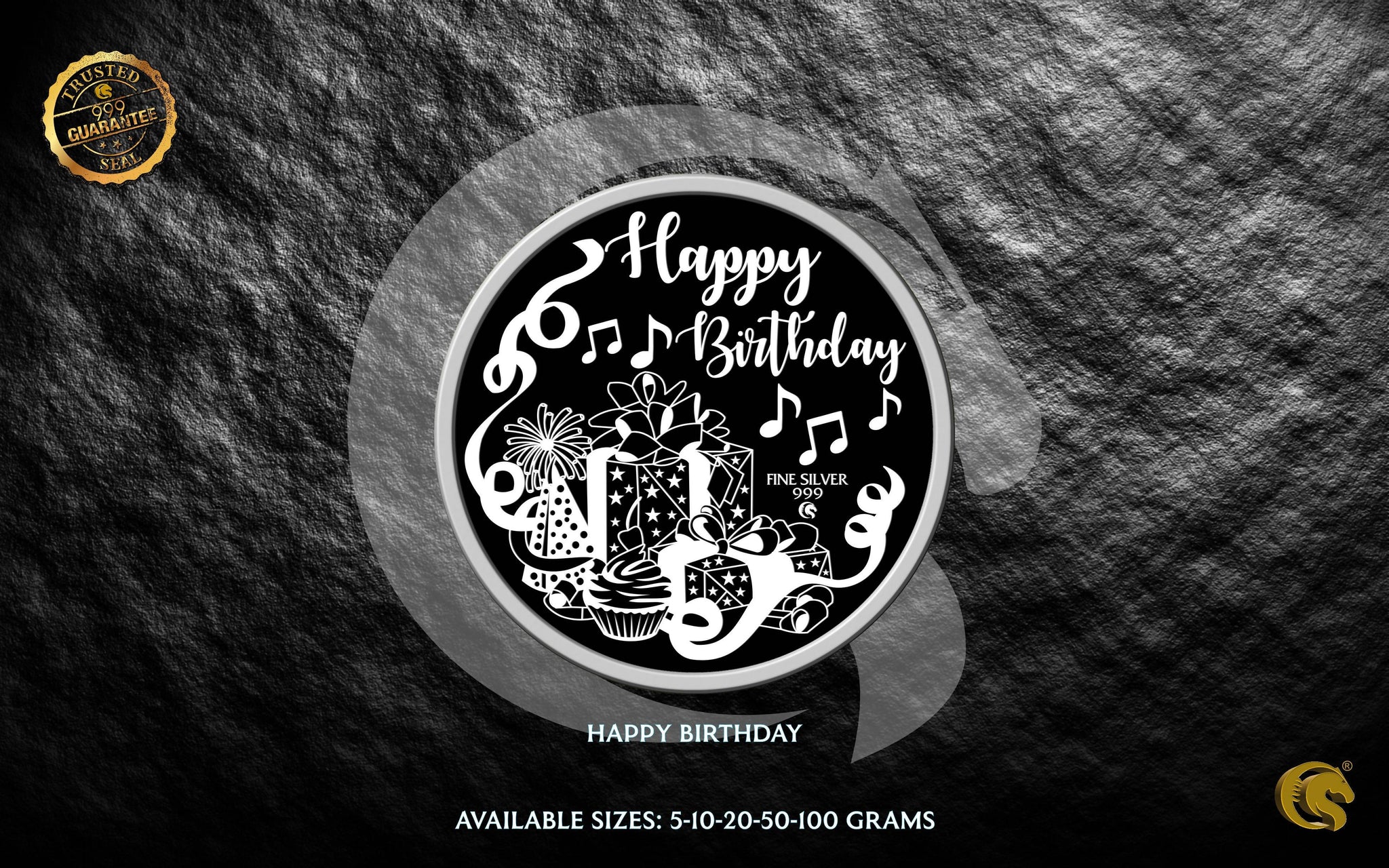 Happy Birthday Silver Coins 999 | Omkar Mint Sarafa Bazar