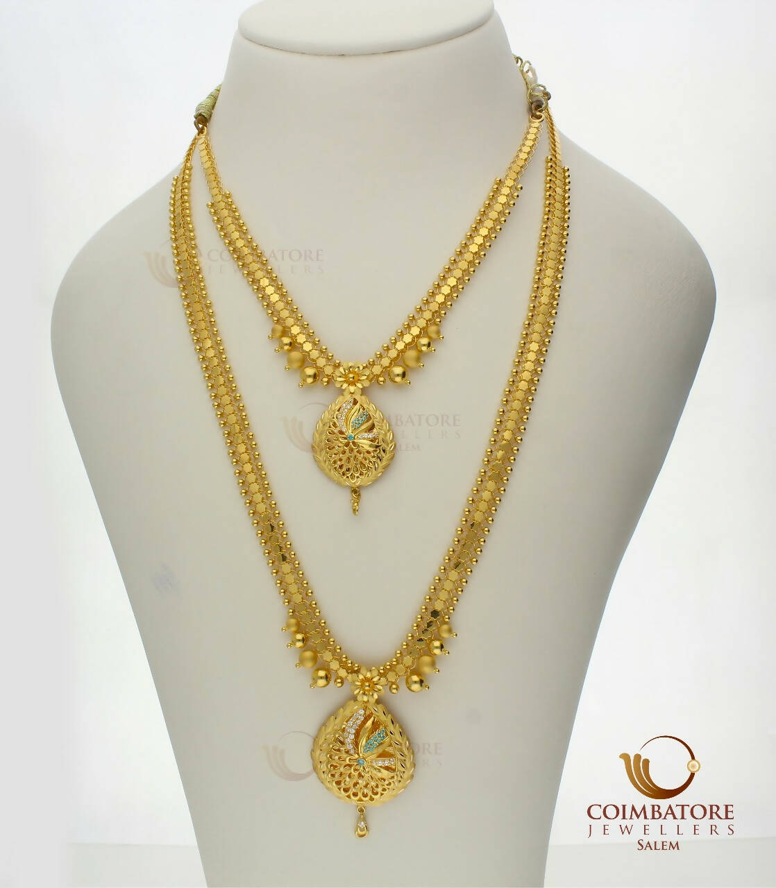 Gold Necklace & Long Set Sarafa Bazar India