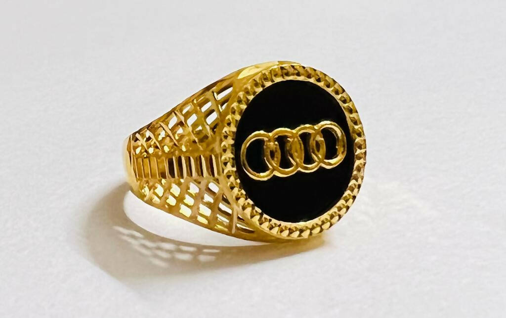 Audi Dark Lolite Gold Ring – Nirvana Nurture