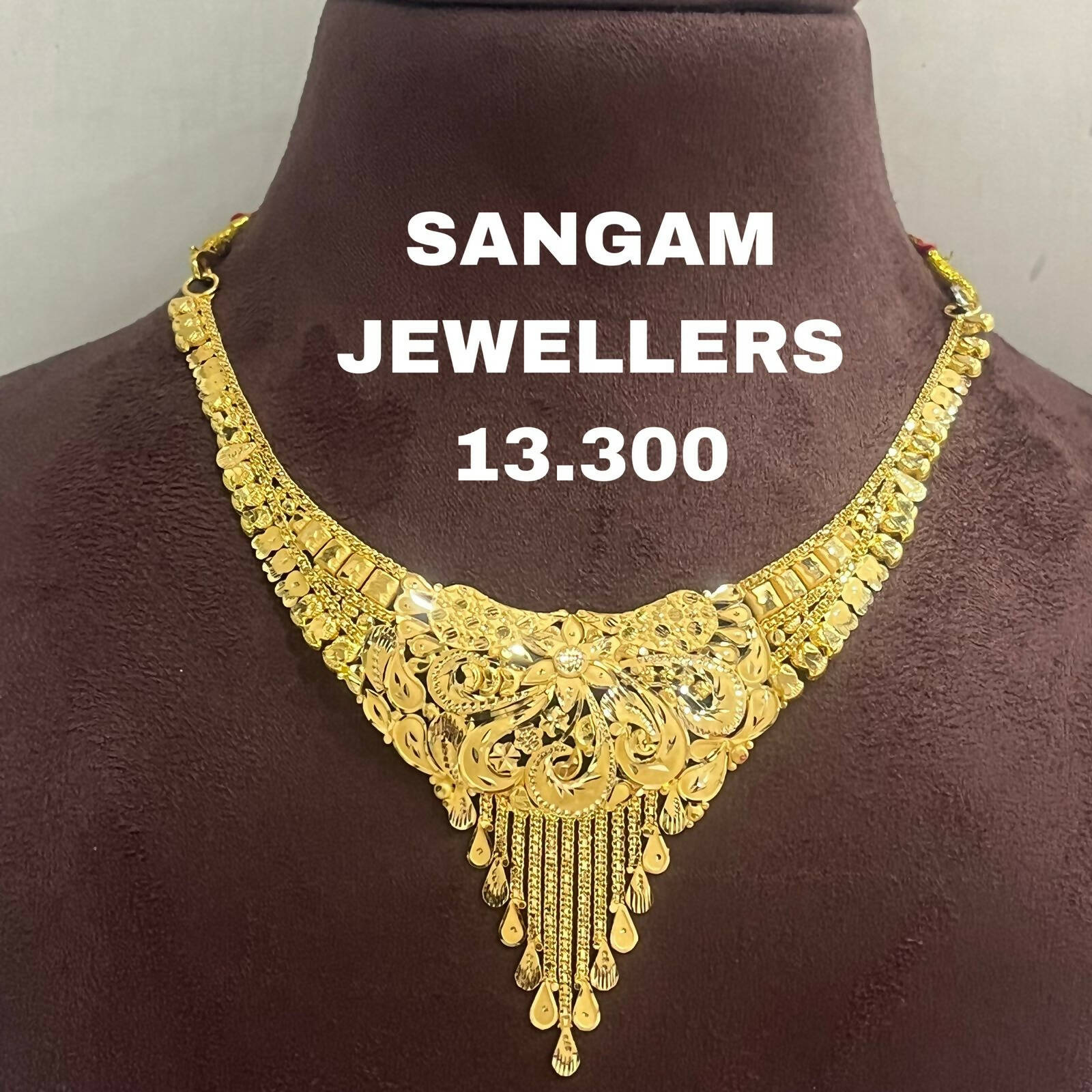 Gold Necklace Sarafa Bazar India