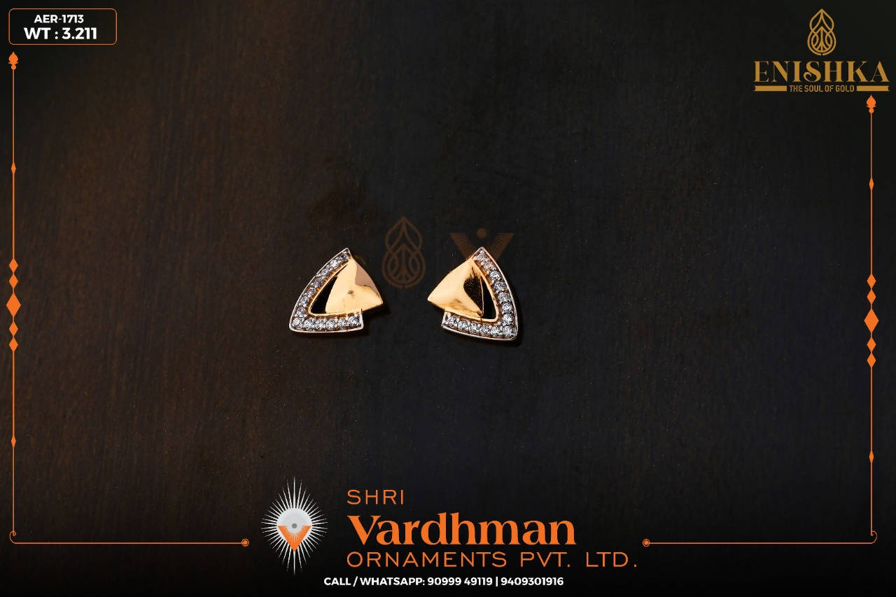 CZ Casting Earring Sarafa Bazar India