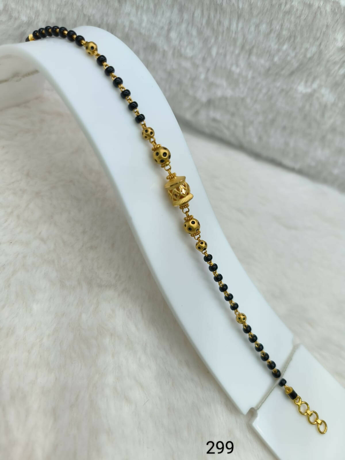 Gold Mangalutra Bracelet Sarafa Bazar India