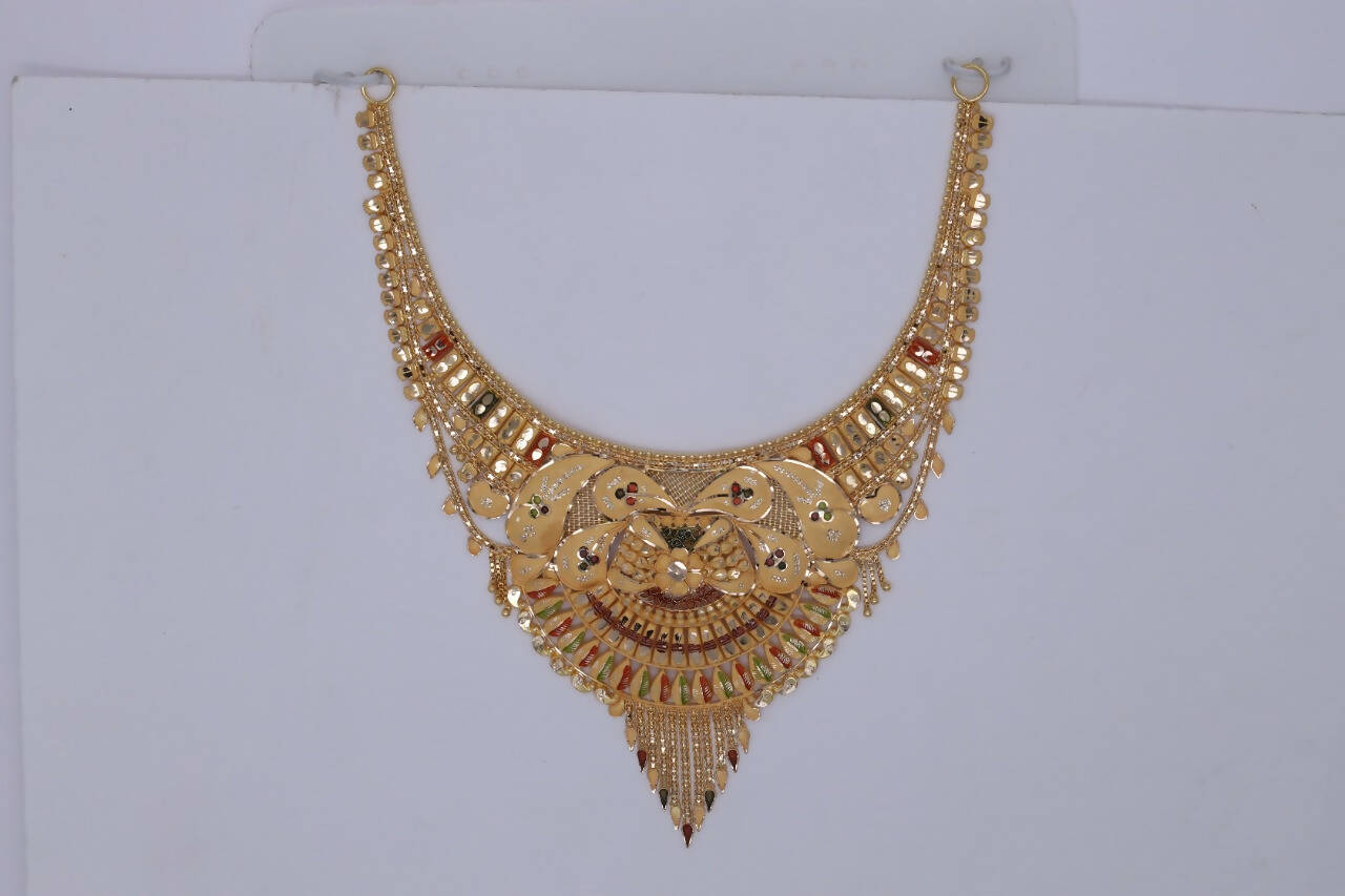 Gold Necklace Sarafa Bazar India