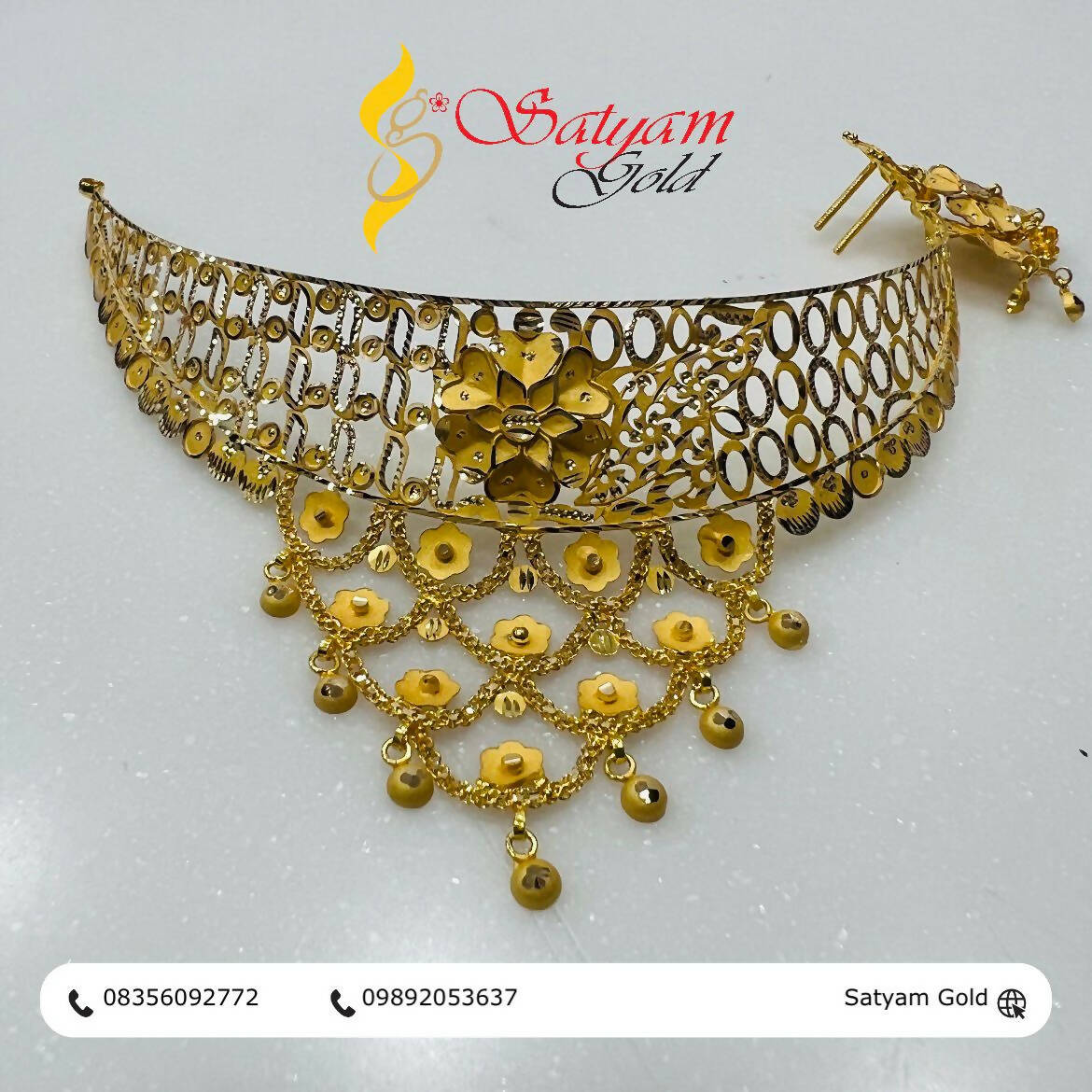 Gold Choker Sarafa Bazar India