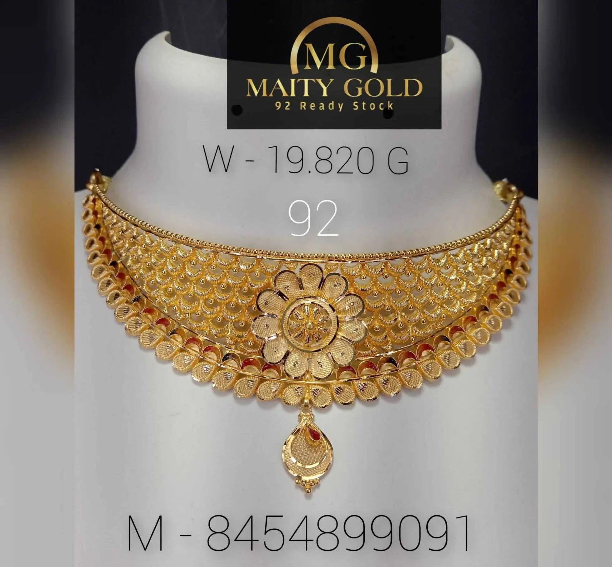 Gold Choker Sarafa Bazar India