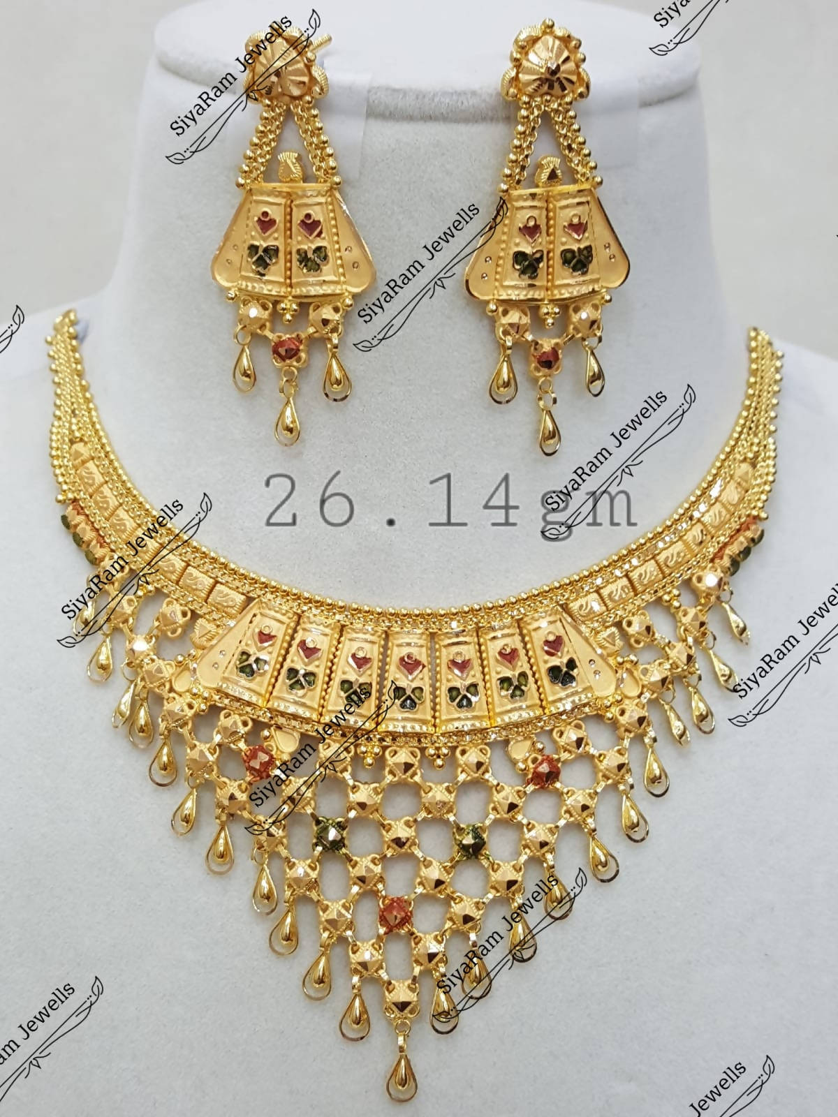 Gold Necklace Sarafa Bazar India