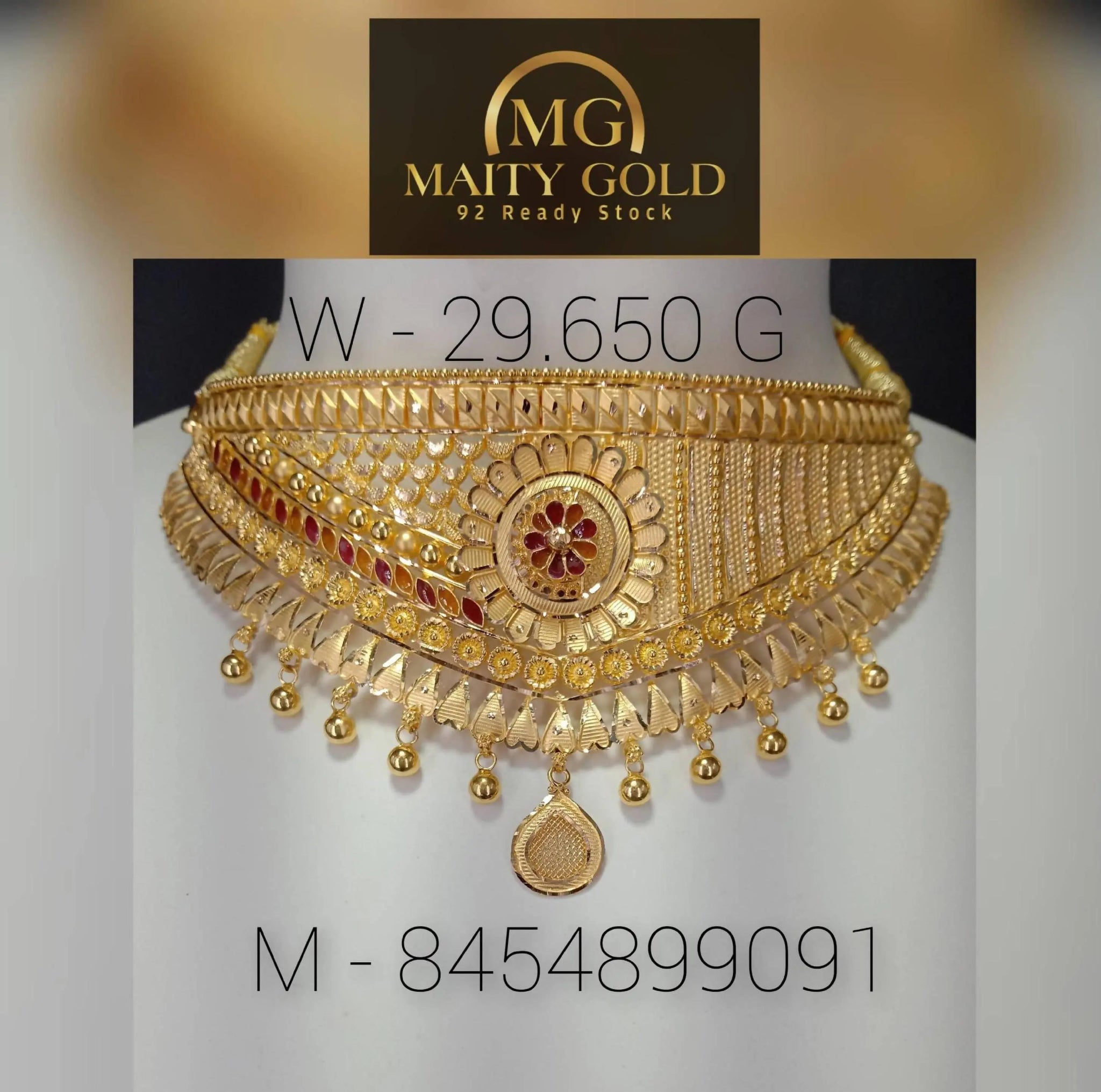 Gold Choker Sarafa Bazar India