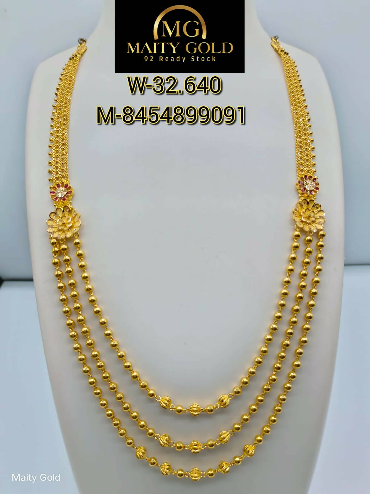 Gold Long Set Sarafa Bazar India