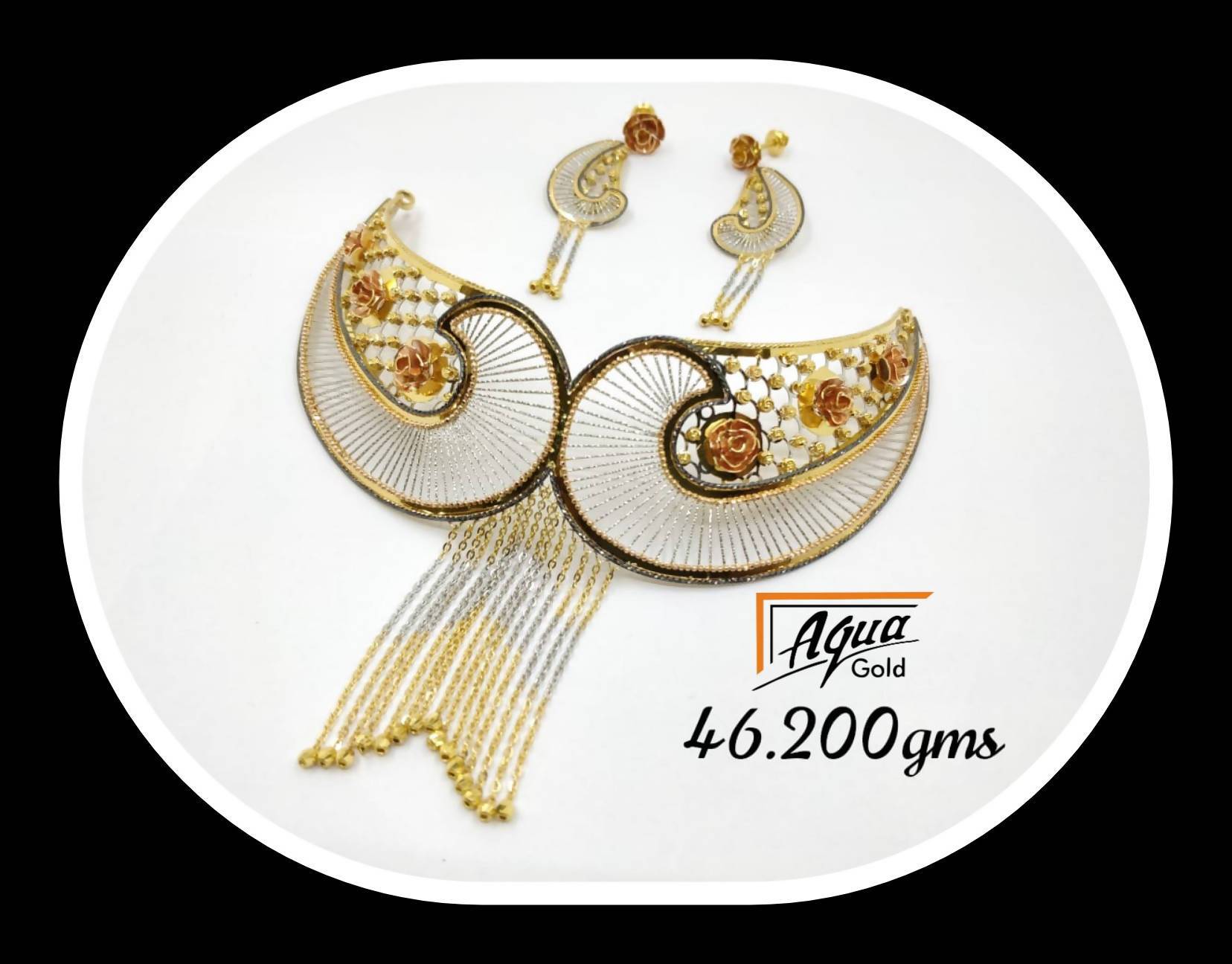 22kt Turkish Flora Chokers Sarafa Bazar