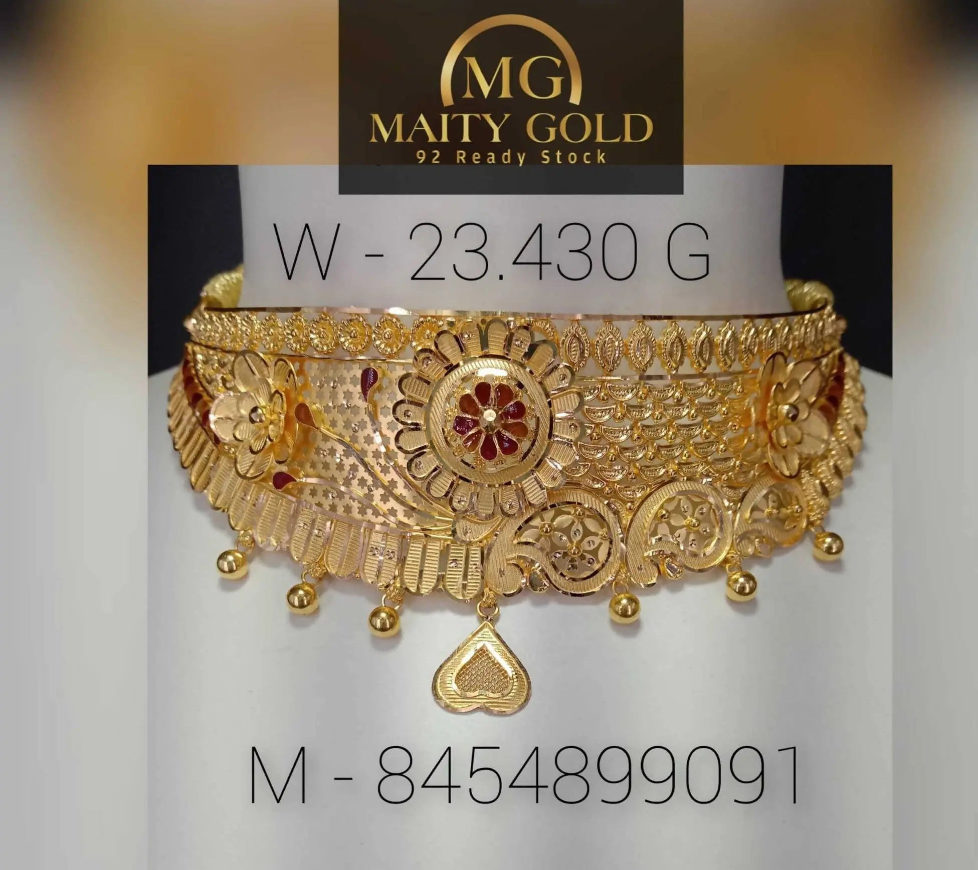 Gold Choker Sarafa Bazar India