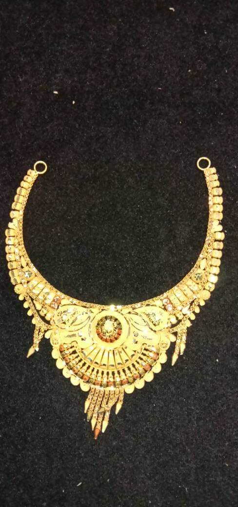 Gold Necklace Sarafa Bazar India