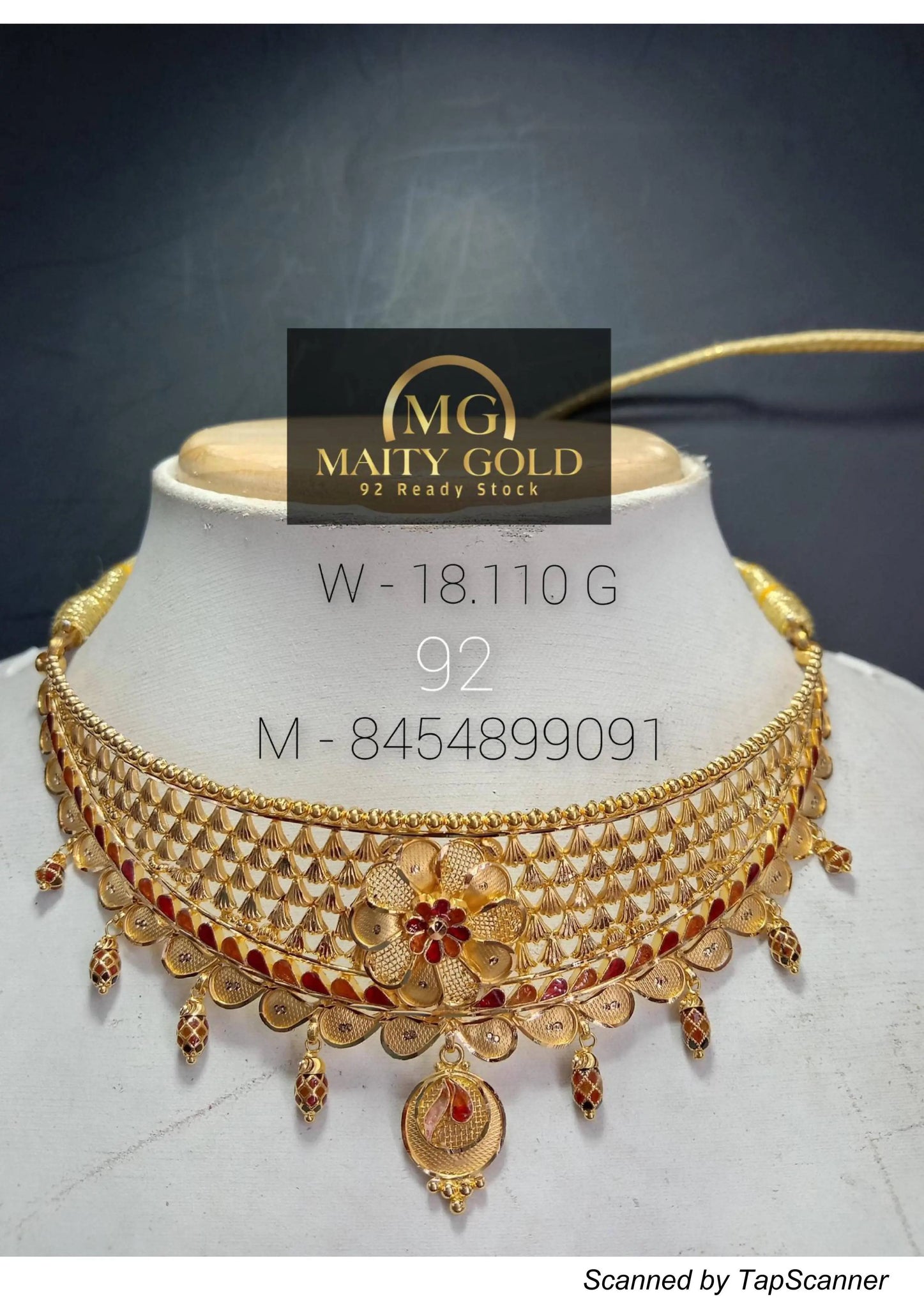 Gold Choker Sarafa Bazar India