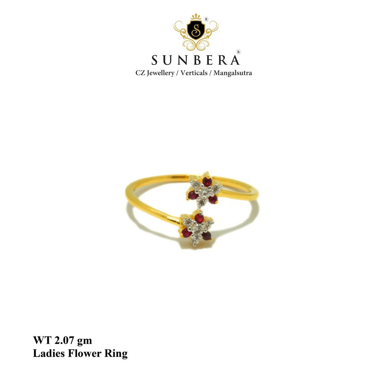 Ladies Flower Ring Sarafa Bazar India