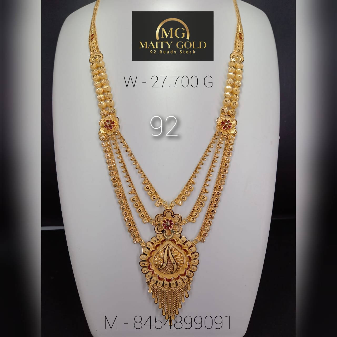 Gold Long Set Sarafa Bazar India