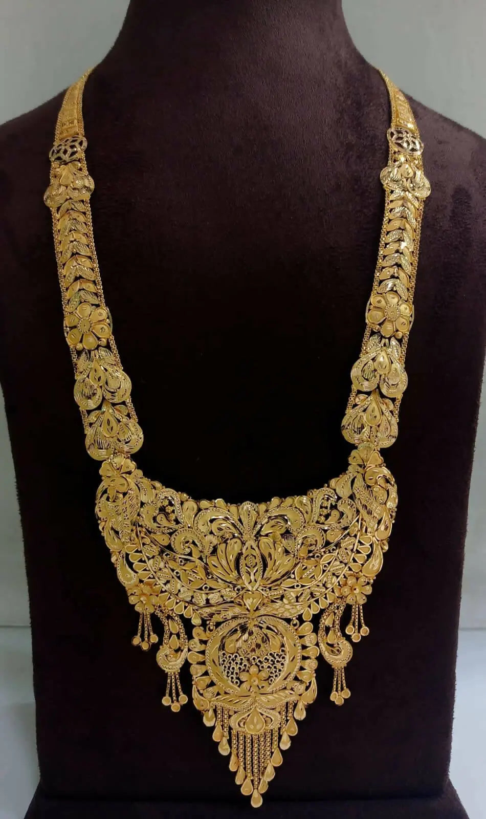 Gold Long Set Sarafa Bazar India