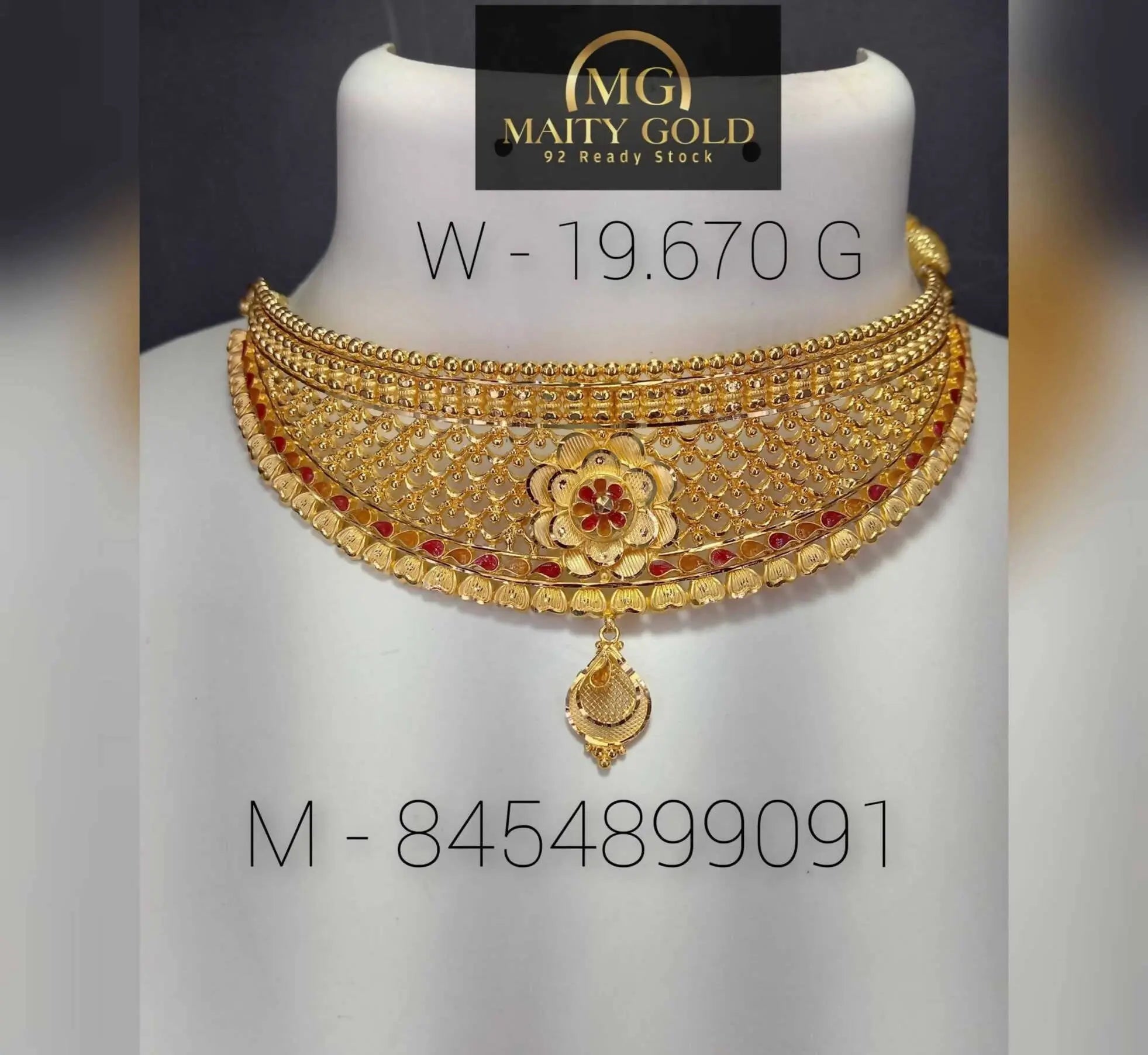 Gold Choker Sarafa Bazar India