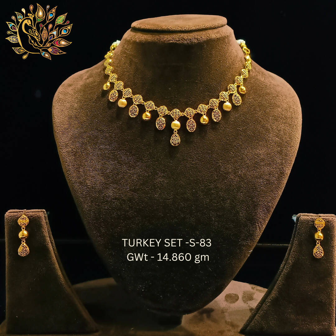 TURKEY SET-S-83 - Turkey Necklace Sets Sarafa Bazar India