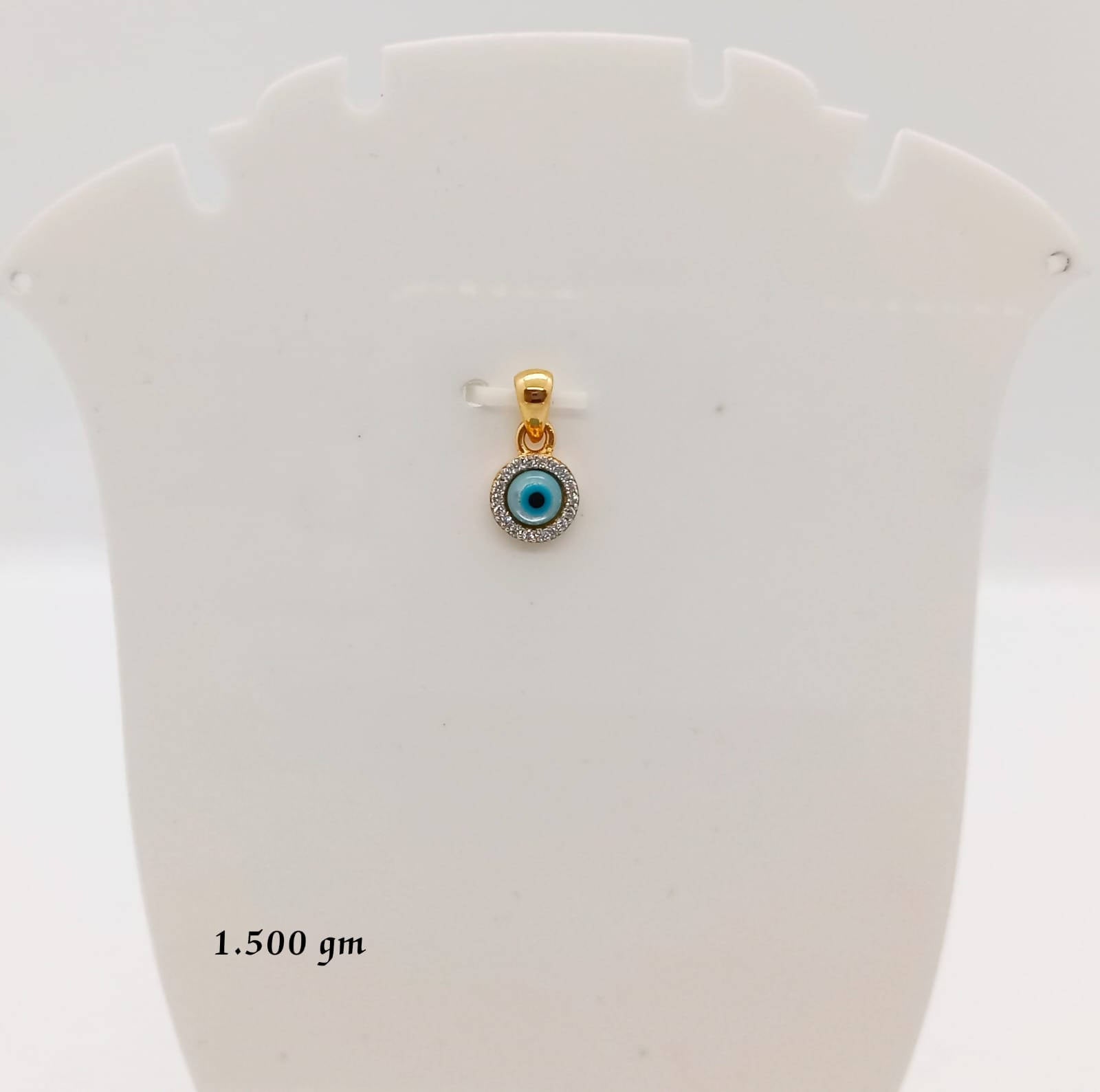 92 CZ Evil Eye Pendant Sarafa Bazar India