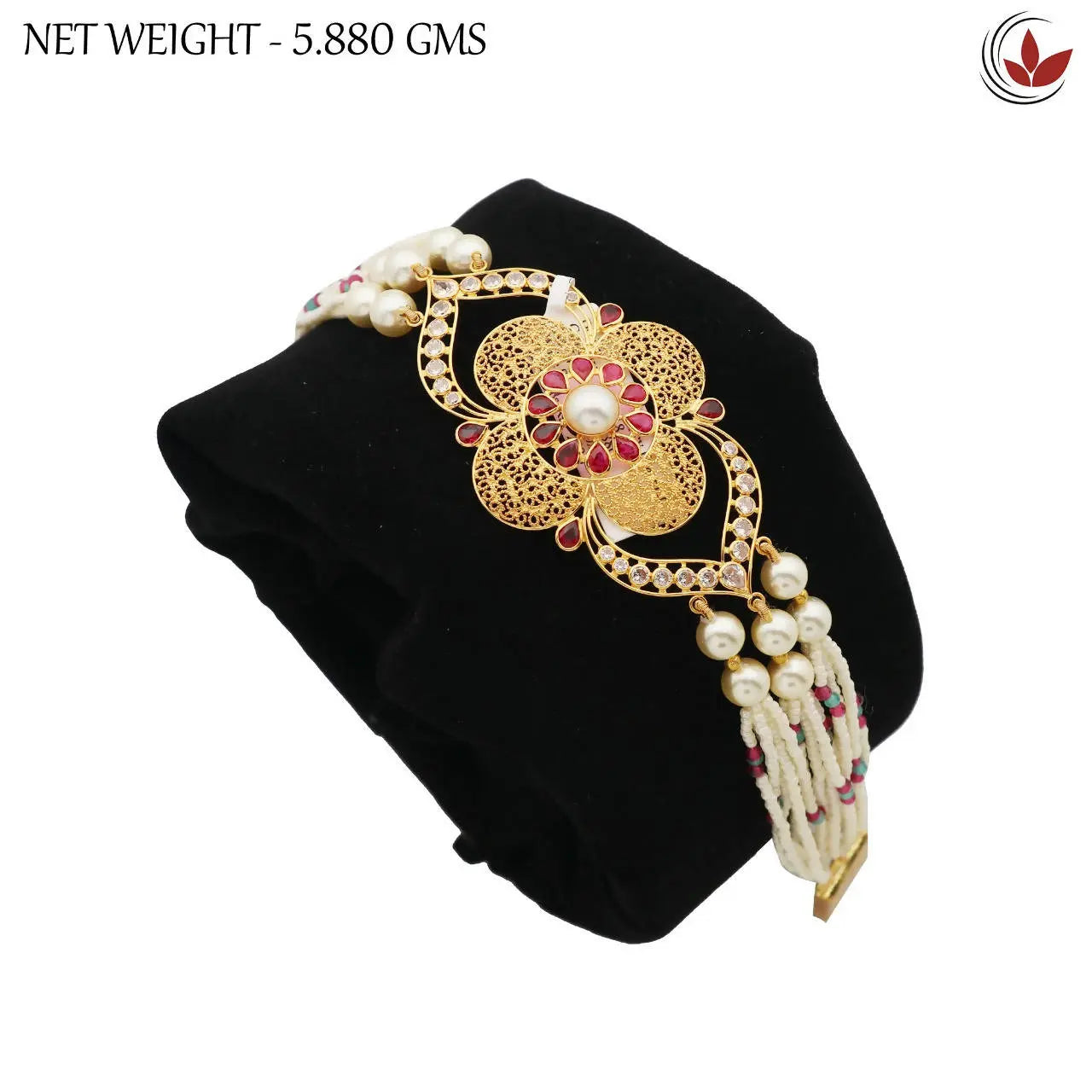 Light Weight Gold Stone Ladies Bracelet Sarafa Bazar India