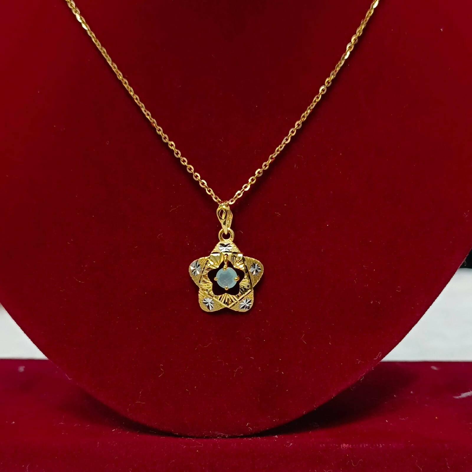 Turkish Italian Gold Pendant Sarafa Bazar India