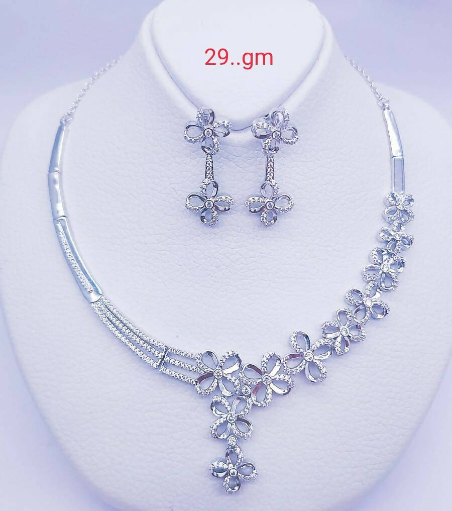 925 Silver Premium Necklace Sarafa Bazar India