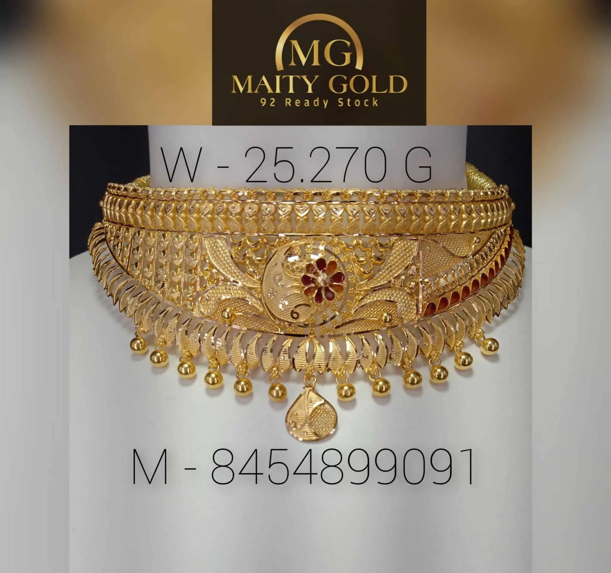 Gold Choker Sarafa Bazar India