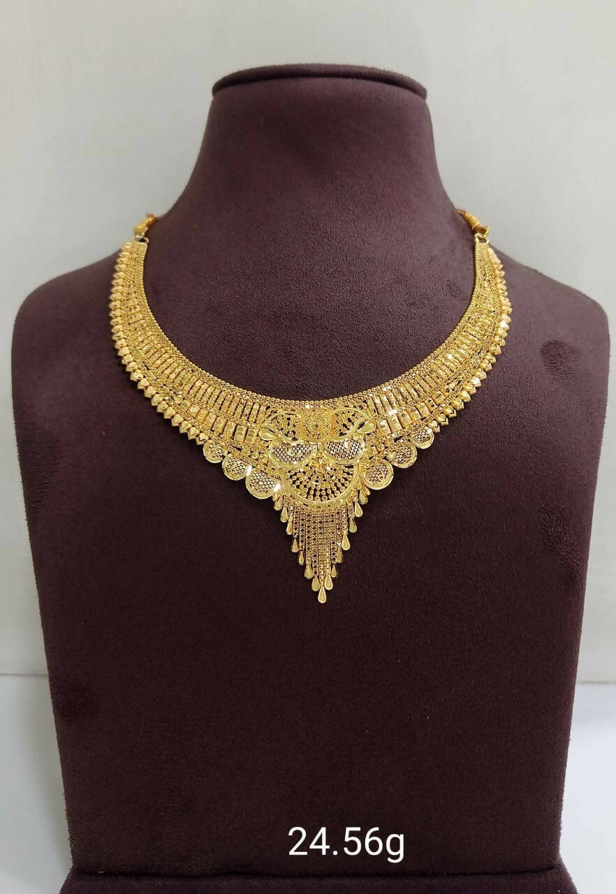 Gold Necklace Sarafa Bazar India