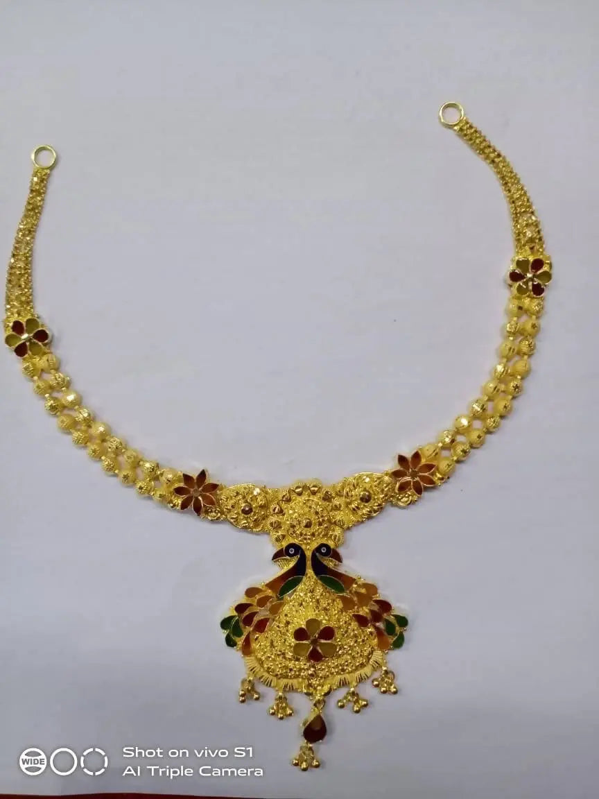 Gold Necklace Sarafa Bazar India