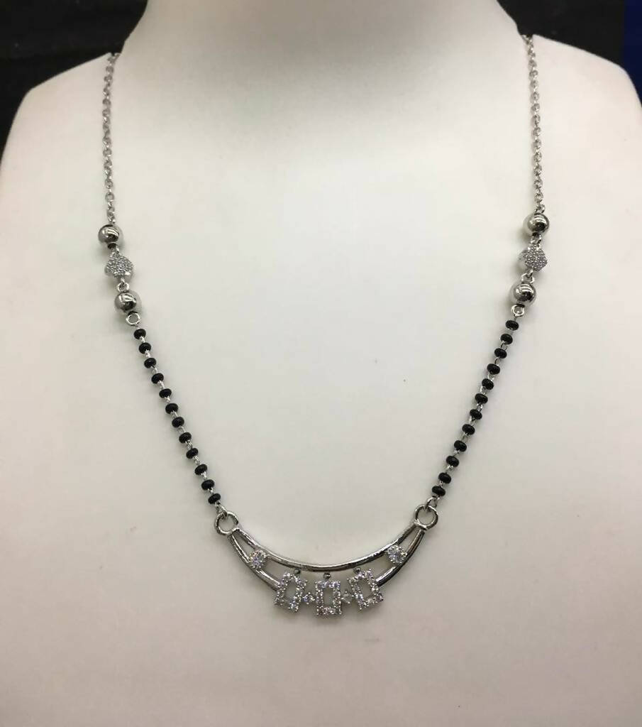 925 Silver Mangalsutra Sarafa Bazar India