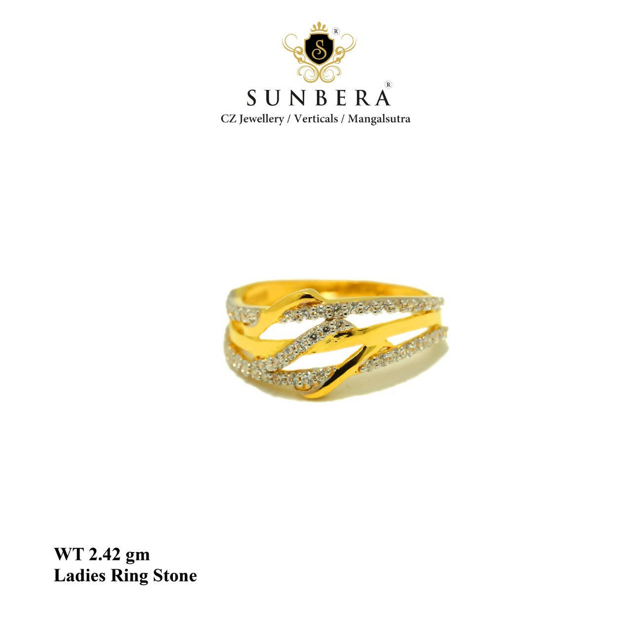 Ladies Stone Ring Sarafa Bazar India