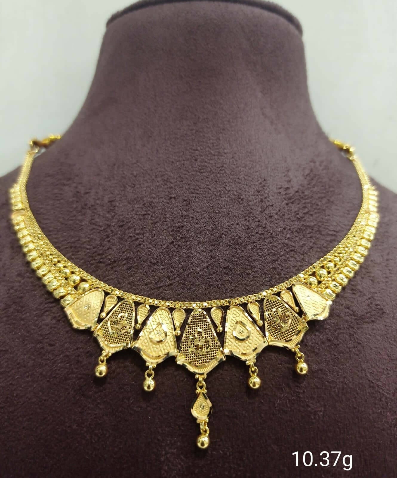 Gold Necklace Sarafa Bazar India