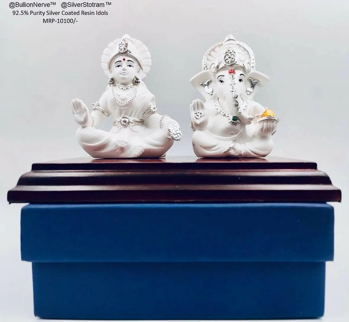 92.5% Purity Silver Coated Resin Idols Sarafa Bazar India