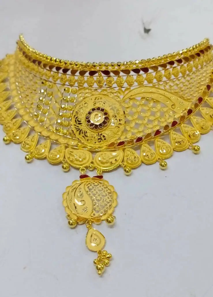 Gold Choker Sarafa Bazar India