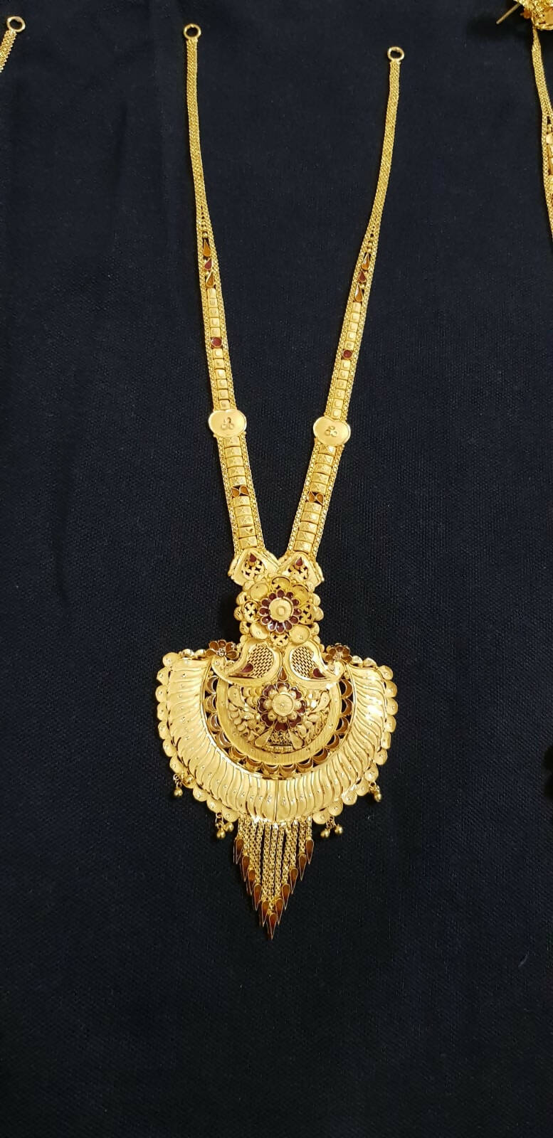 Gold Long Set Sarafa Bazar India