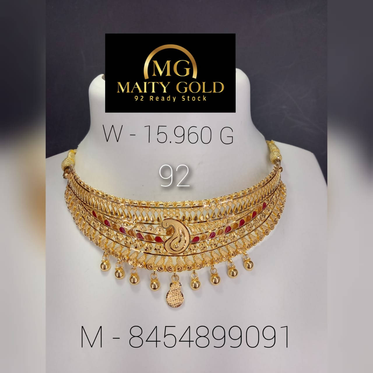 Gold Choker Sarafa Bazar India