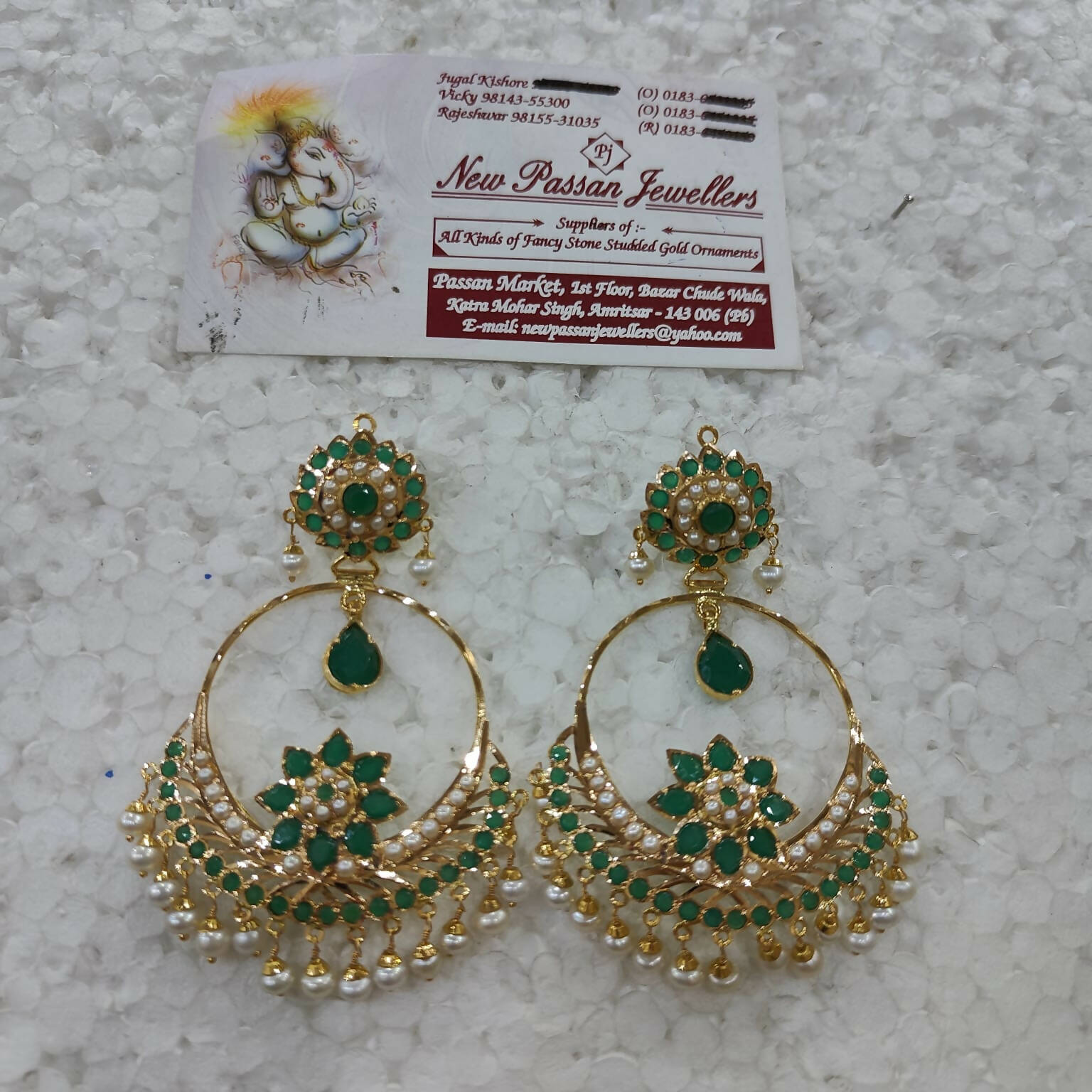 Jadau Earring Sarafa Bazar India