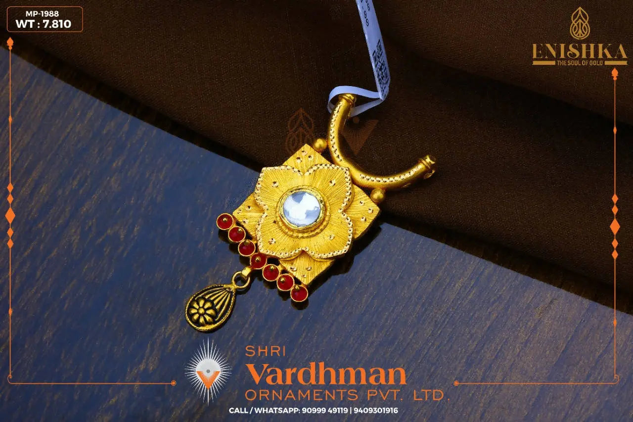 22kt Mangalsutra Pendant Sarafa Bazar India