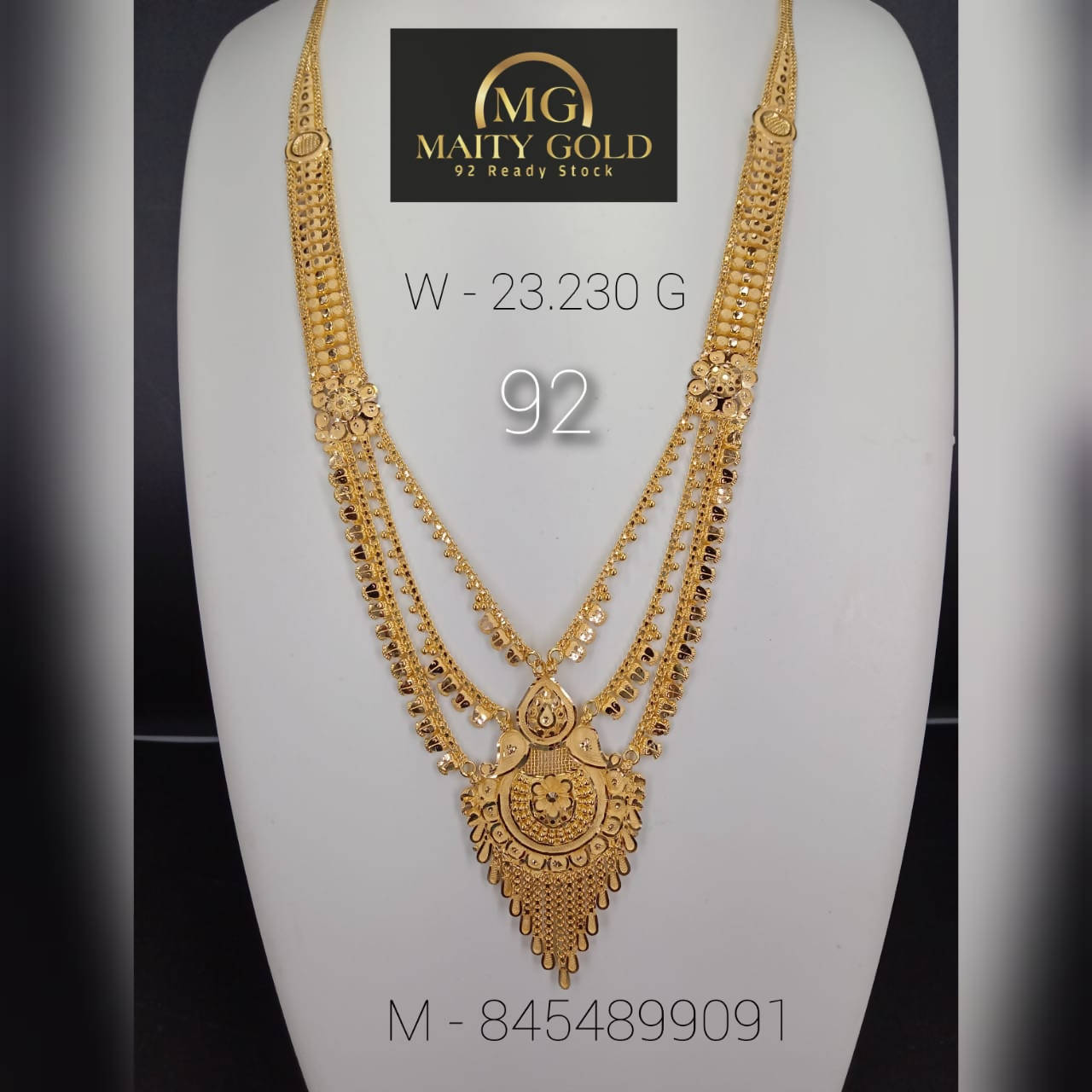 Gold Long Set Sarafa Bazar India