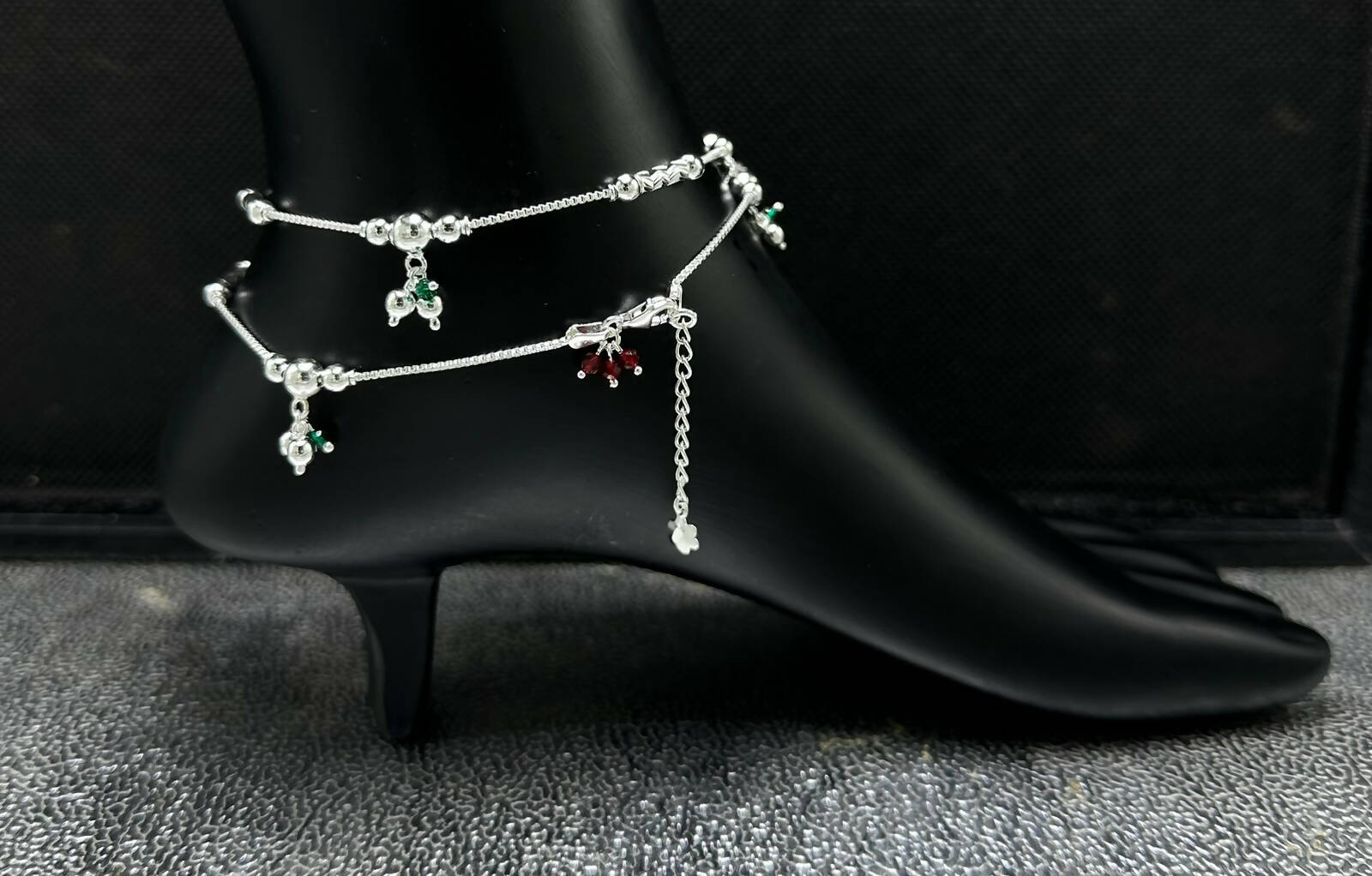 925 Silver Anklet Sarafa Bazar India