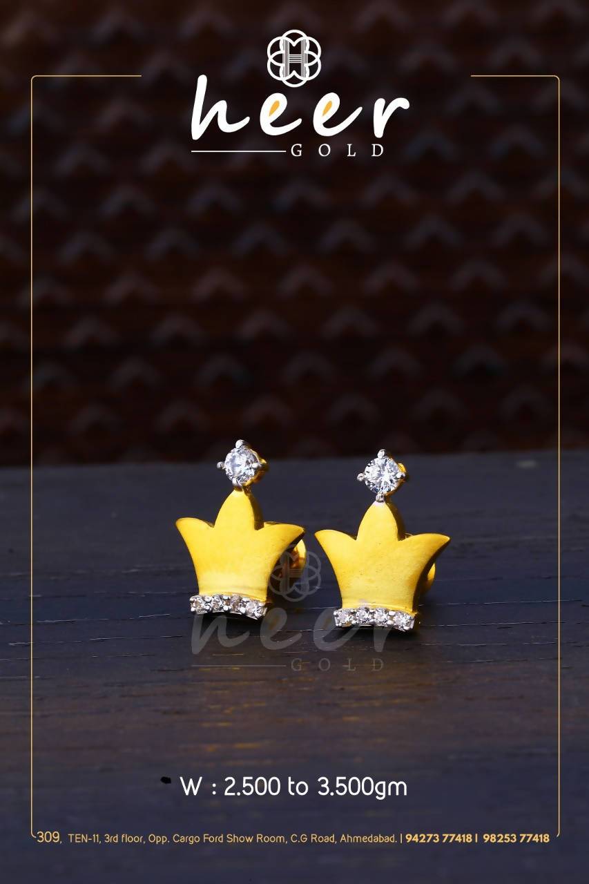 CZ Casting Earrings Sarafa Bazar