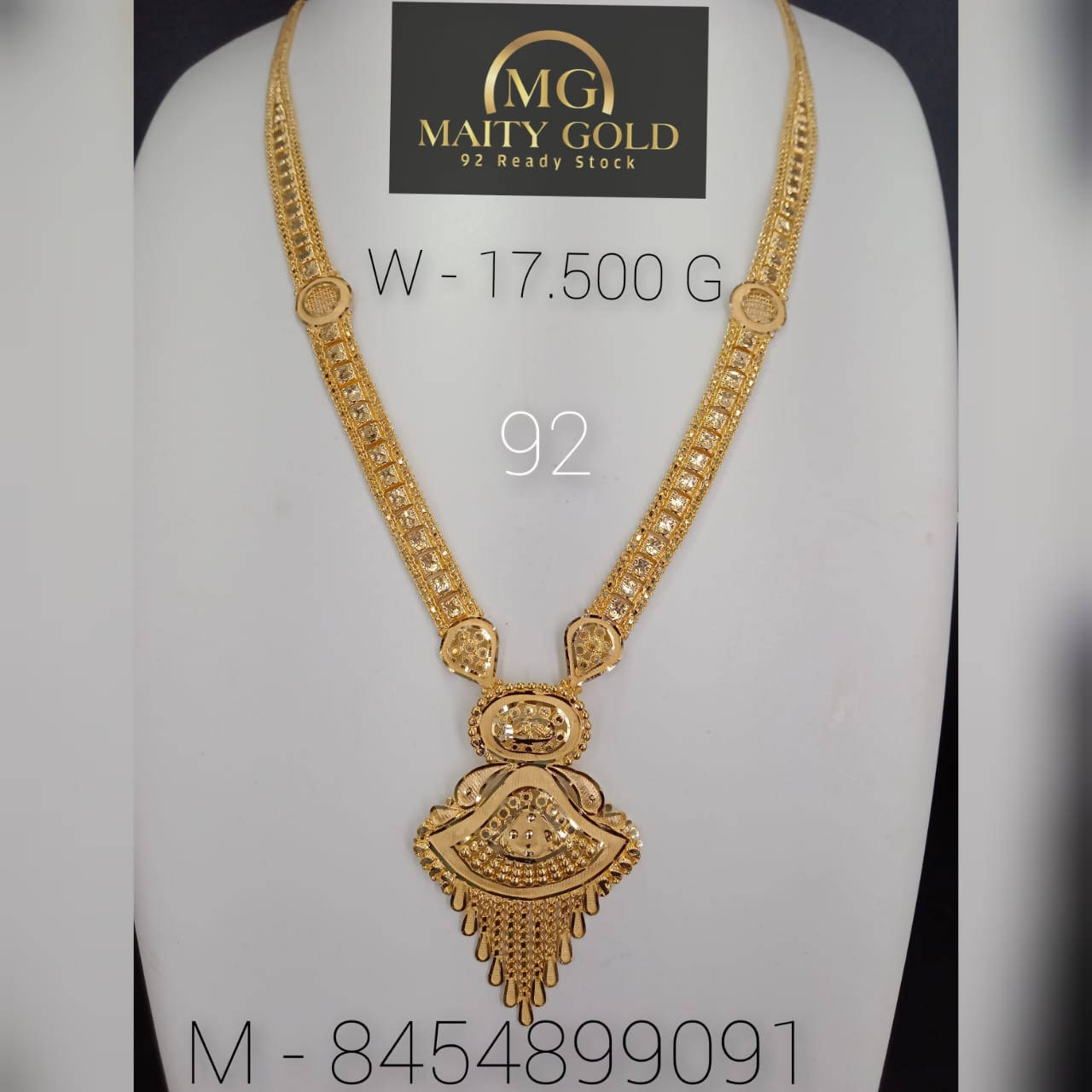 Gold Long Set Sarafa Bazar India