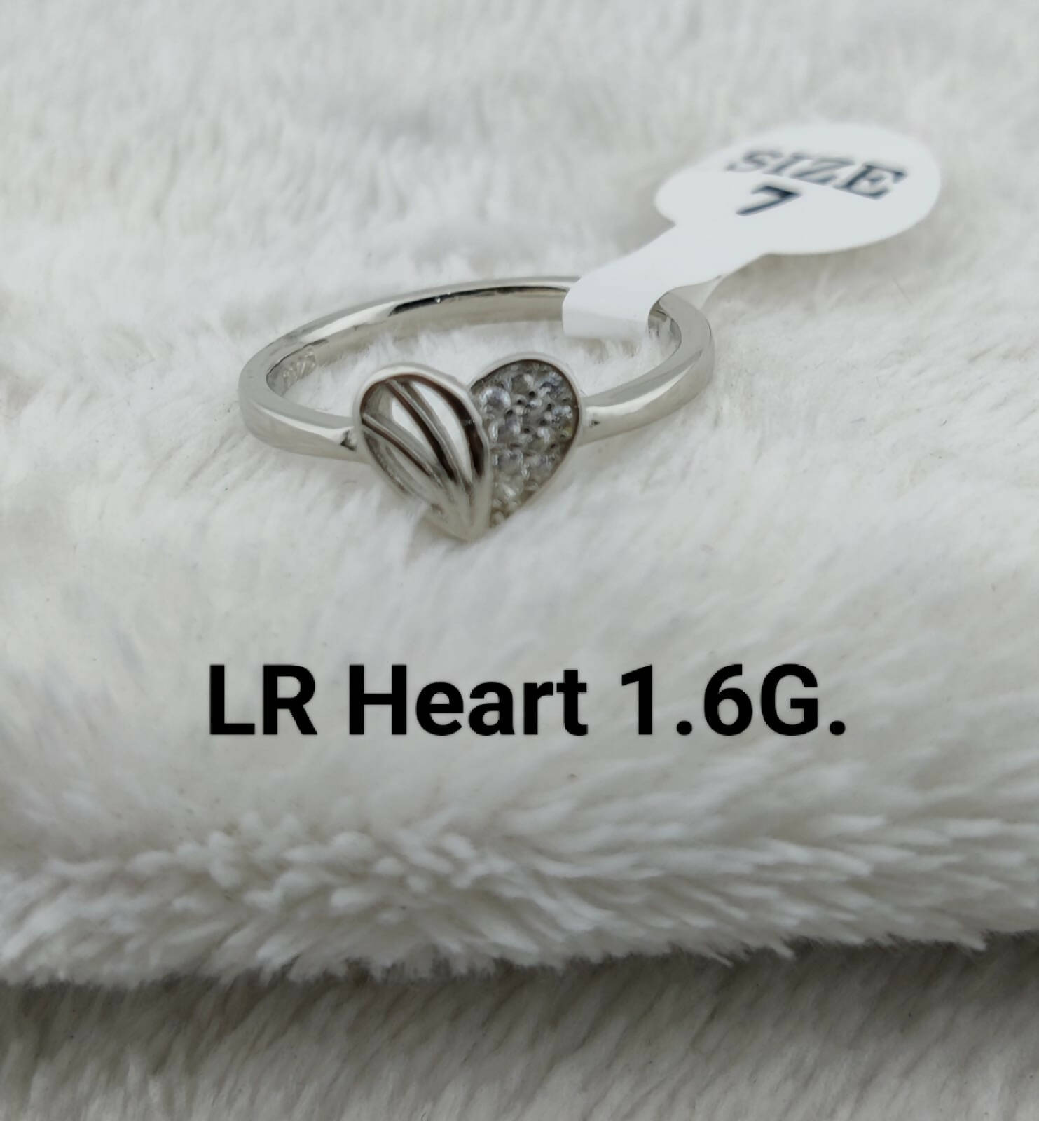 925 Silver Heart Ladies Ring Sarafa Bazar India