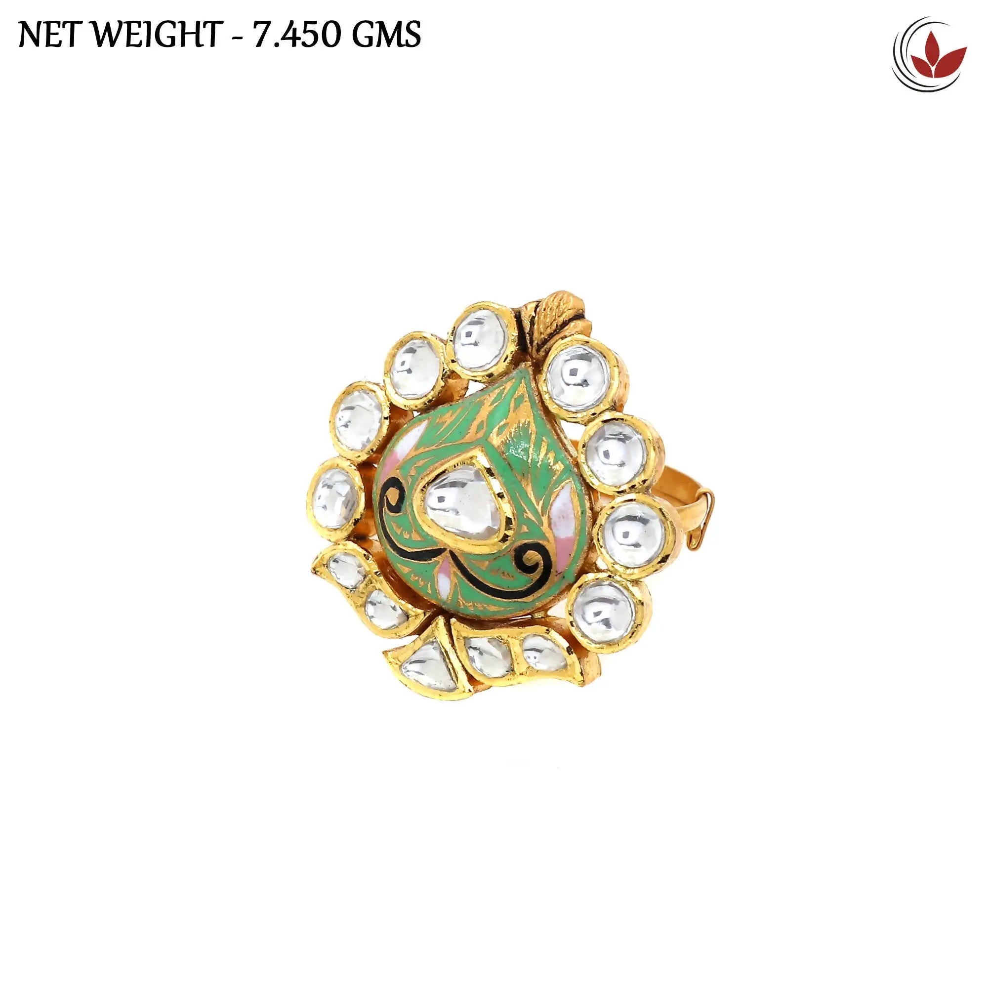 Kundan Ladies Ring Sarafa Bazar India