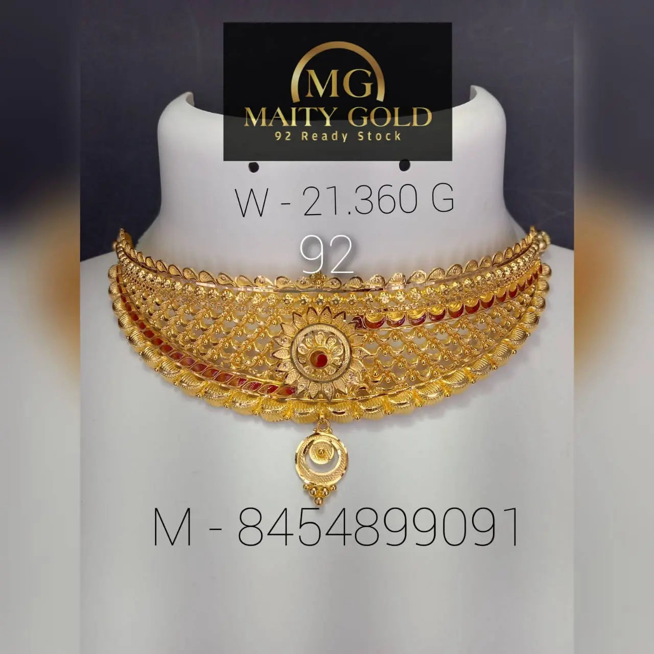 Gold Choker Sarafa Bazar India