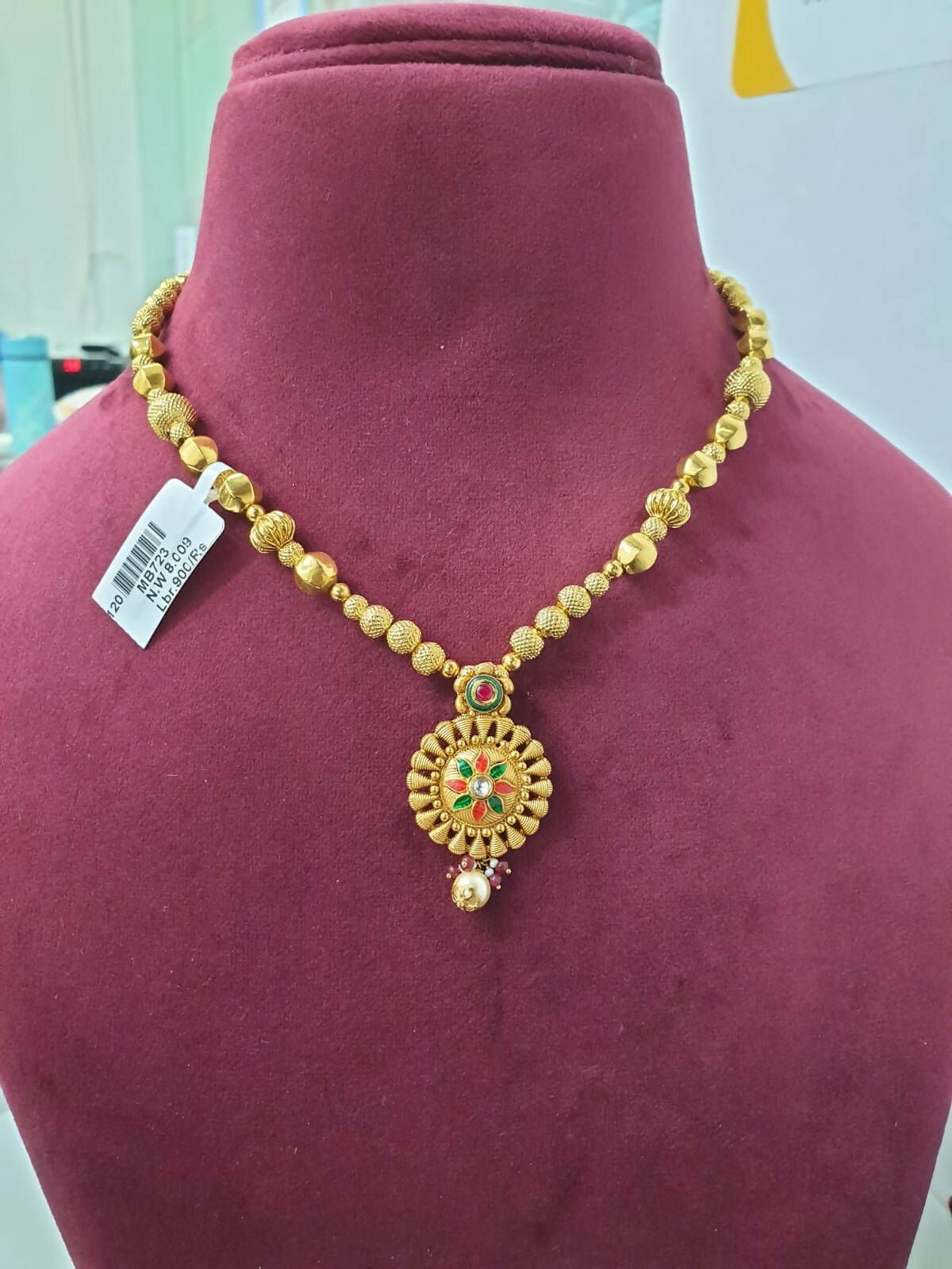 Light Weight Ghalsari Necklace Sarafa Bazar India